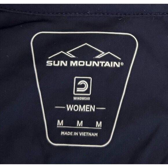 NWT SUN MOUNTAIN SUMMIT LIGHT JACKET Women’s Sz M Navy Windproof Water Repellent - Picture 8 of 11